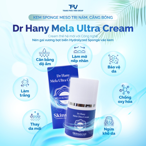 Kem Sponge Meso trị nám, căng bóng - Dr Hany Mela Ultra Cream