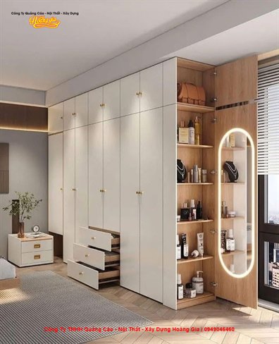 Thi Công Tủ Quần Áo Kịch Trần Cần Thơ – Giải Pháp Nội Thất Hiện Đại, Tối Ưu Không Gian