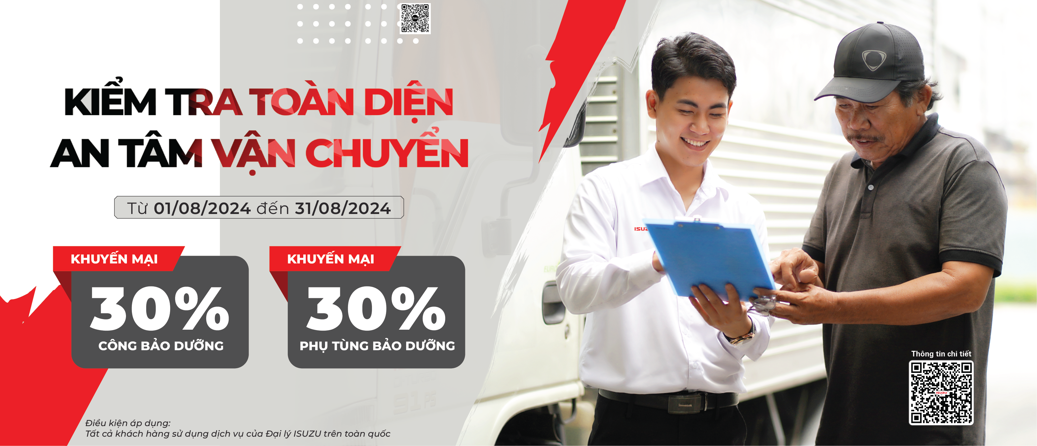 CHƯƠNG TRÌNH DỊCH VỤ: "KIỂM TRA TOÀN DIỆN - AN TÂM VẬN CHUYỂN"