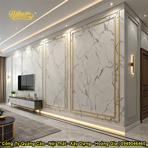 Thi Công Vách PVC Giả Đá Phòng Khách Cần Thơ: Sang Trọng, Hiện Đại, Tiết Kiệm