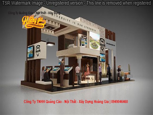 thiet ke booth nghe thuat thu hut khach hang13