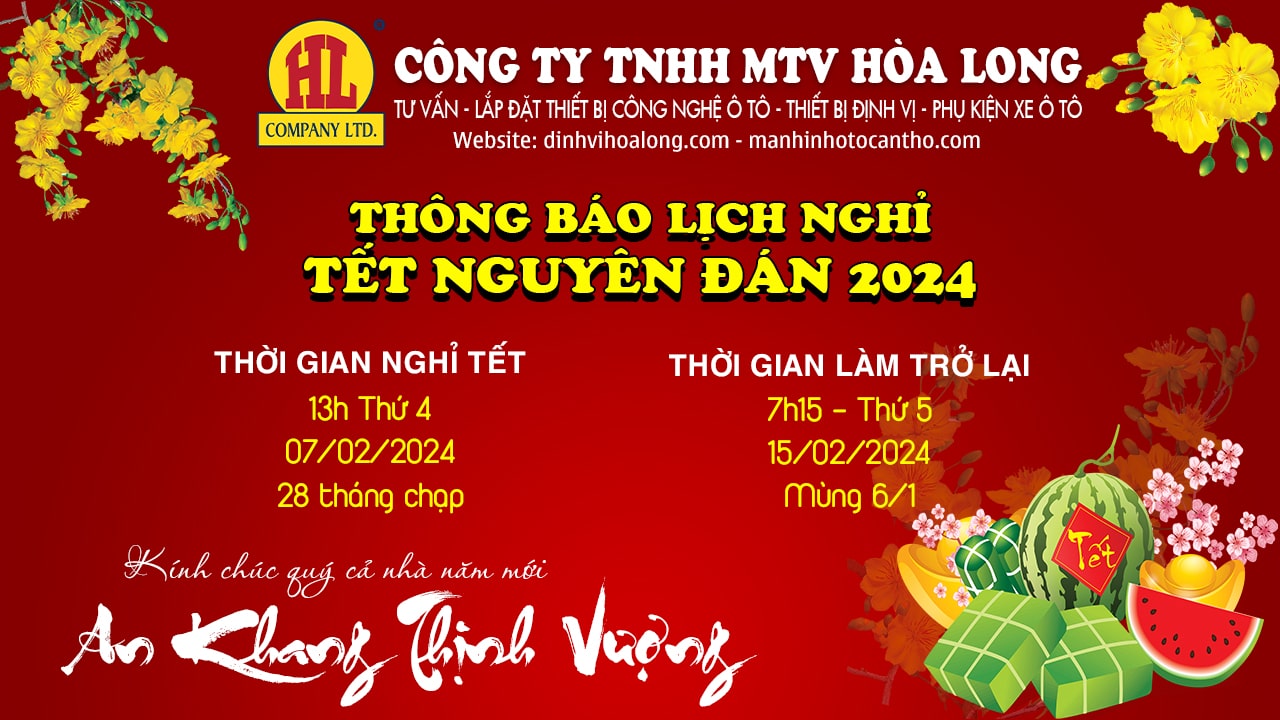 Thông báo lịch nghỉ tết nguyên đán 2024