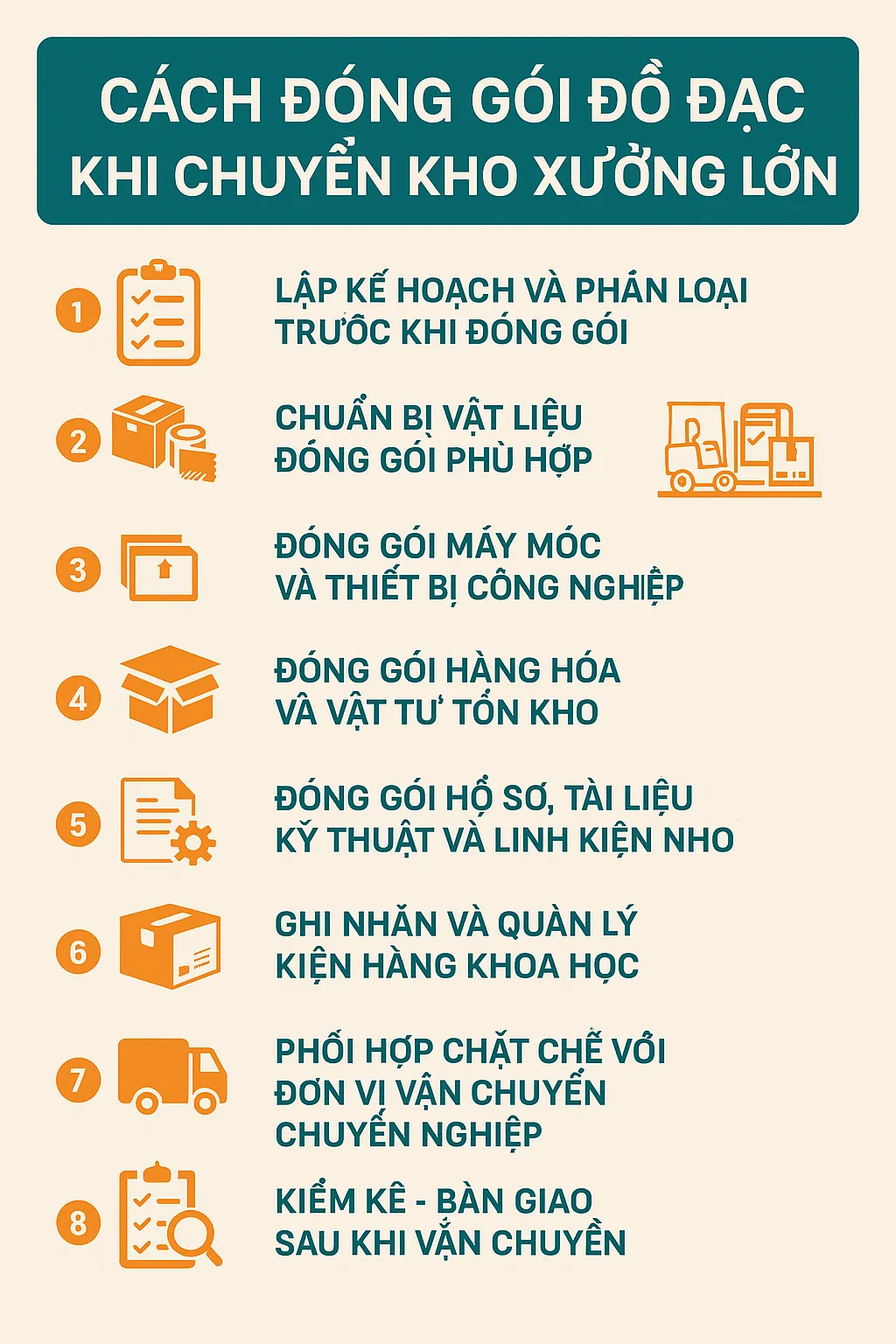 Cách Đóng Gói Đồ Đạc Khi Chuyển Kho Xưởng Lớn Hiệu Quả, An Toàn