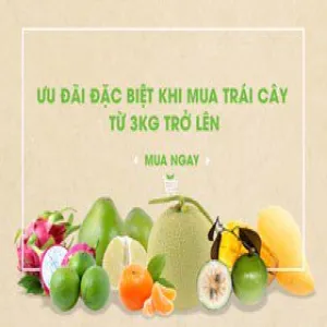 Ưu đãi đặc biệt khi mua trái cây từ 3kg trở lên