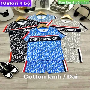 Bộ cotton lạnh đại bé trai