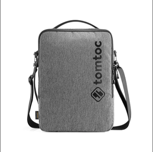 TÚI ĐEO CHÉO TOMTOC (USA) URBAN SHOULDER BAGS FOR MACBOOK 15″16″, ULTRABOOK 15″ GRAY (H14-E02G)