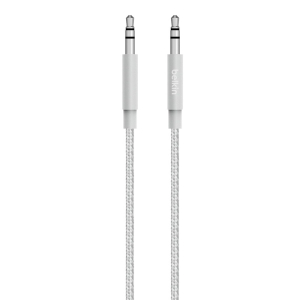 Cable 3.5mm Belkin AUX Metallic (Silver)