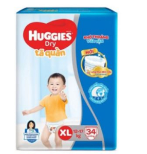 Tã quần Huggies size XL 34 miếng từ 12-17kg
