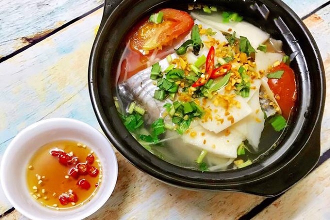 Canh chua đầu cá hú + dưa mắm