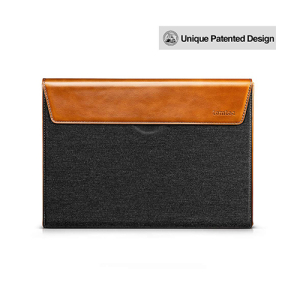 TÚI CHỐNG SỐC TOMTOC (USA) PREMIUM LEATHER FOR MACBOOK PRO 16″ NEW GRAY – H15-E01Y