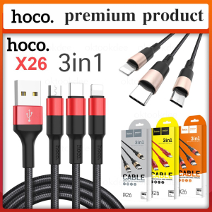 Dây sạc 3 đầu hoco x26