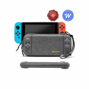 TÚI CHỐNG VA ĐẬP TOMTOC (USA) NINTENDO SWITCH SLIM GRAY