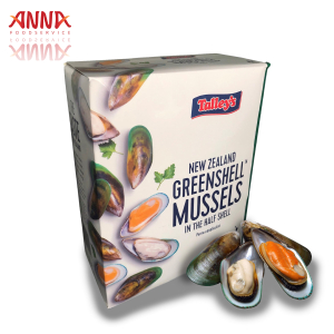 NZ Haft shell Mussels Talleys 1kg size 20/30