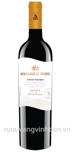 Chai rượu vang Bordeaux Pháp, 750 ml, 13% Vol; Nho Cabernet Sauvignon