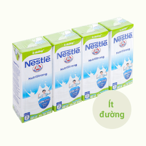 4 hộp sữa ít đường Nestlé 180ml