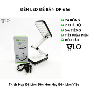 Đèn bàn học pin sạc Dp 666