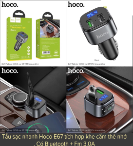 Tẩu sạc trên ô tô có bluetooth