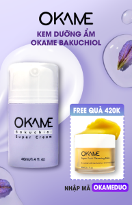 Kem dưỡng ẩm Okame Bakuchiol và quà free 420k