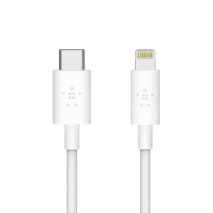 Cable Belkin USB-C to Lightning (White)