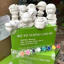 Tượng tô màu thạch cao 10 con