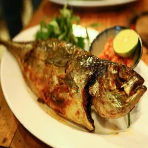 Cá sòng nướng sa tế muối tôm (cá lớn)
