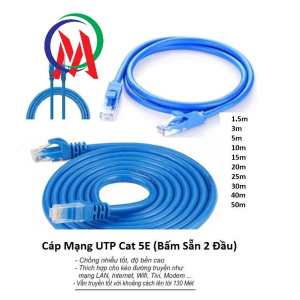 Cáp mạng (Lan 5) bấm sẵn 2 đầu 10m