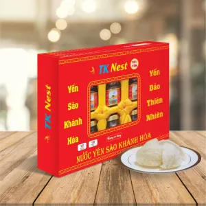 Nước yến sào Khánh Hòa đường ăn kiêng hộp 6 lọ