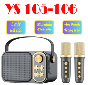 Loa karaoke mini ys 106 2 mic