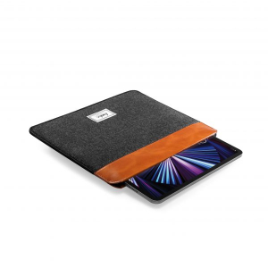 TÚI CHỐNG SỐC TOMTOC (USA) FELT & PU LEATHER FOR IPAD 9.7-11 INCH H16-A01Y