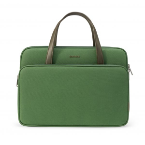 TÚI XÁCH TOMTOC (USA) BRIEFCASE PREMIUM FOR MACBOOK 13”/14”, ULTRABOOK 13″. GREEN H21-C01T01