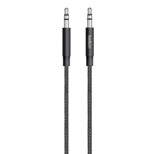 Cable 3.5mm Belkin AUX Metallic (Black)