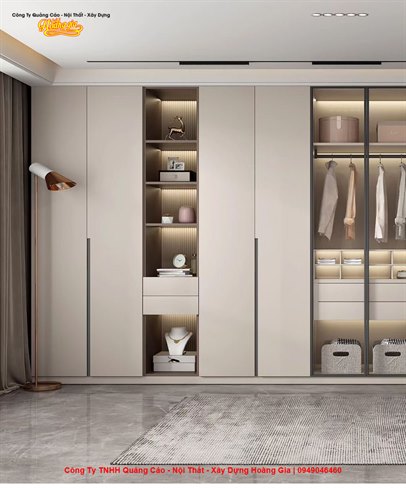 Nội Thất Cần Thơ – Thiết Kế & Thi Công Tủ Quần Áo Kịch Trần Tối Ưu Không Gian