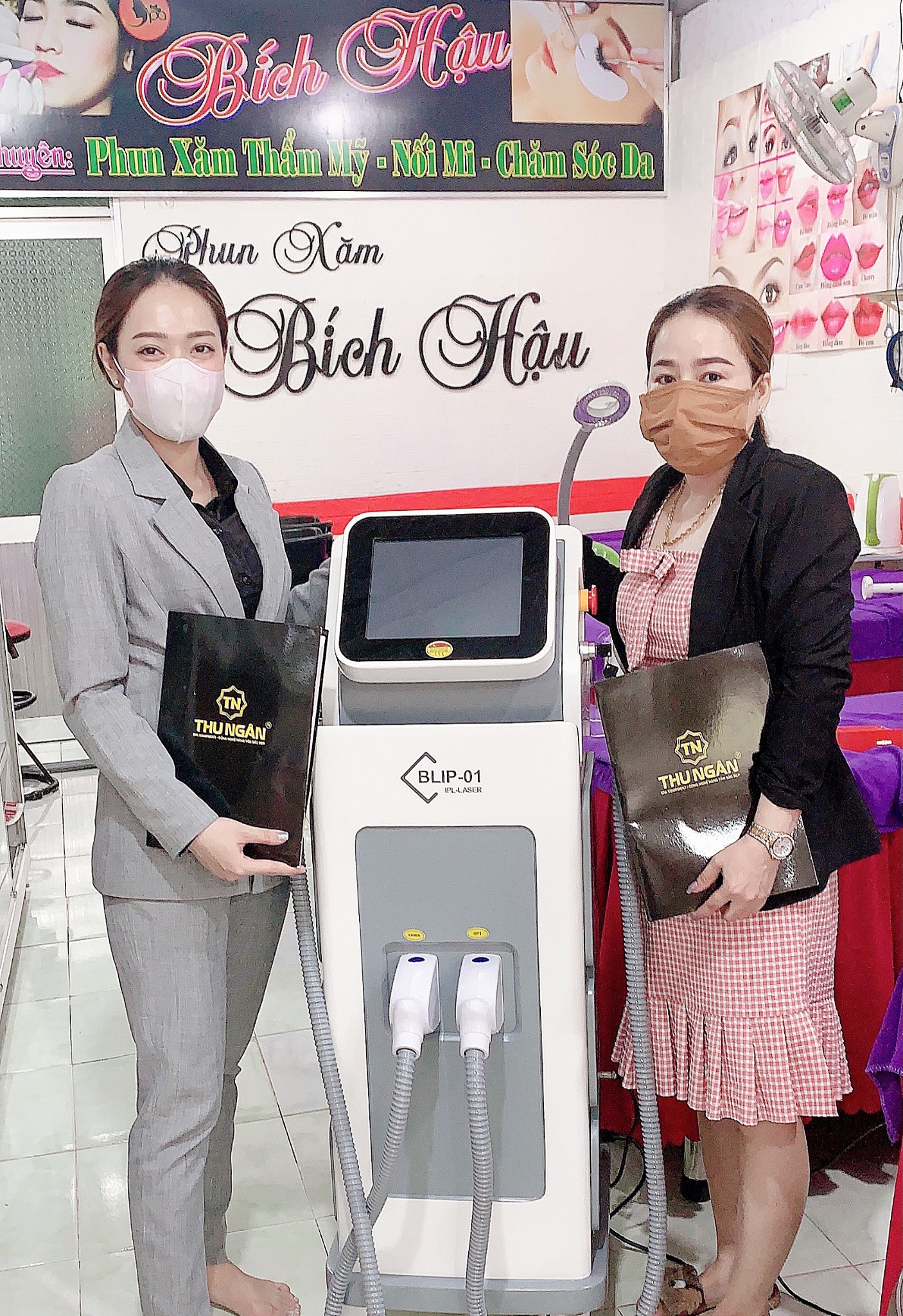 CHUYỂN GIAO CÔNG NGHỆ LASER TRỊ NÁM + TRIỆT LÔNG IPL SHR BLIP-01 TẠI VĨNH LONG