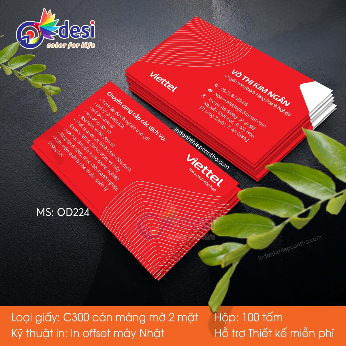 od224 in danh thiep viettel long xuyen an giang