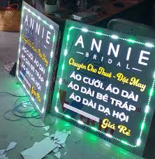 Bảng Led tiệm áo cưới make up Annie