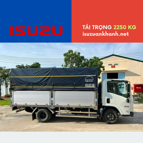 Xe Tải Isuzu QKR 210 2.250 kg Thùng Mui Bạt Cabin Vuông