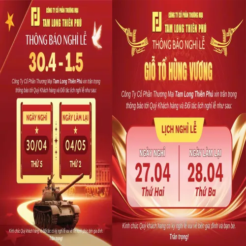 🔥  THÔNG BÁO LỊCH NGHỈ LỄ 🔥 