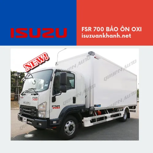 Isuzu FSR 700 Euro 5 Thùng Bảo Ôn Auto Quyền Chở Tôm Oxi