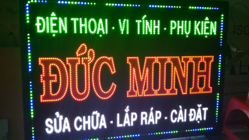 Bảng Led cửa hàng điện thoại Đức Minh