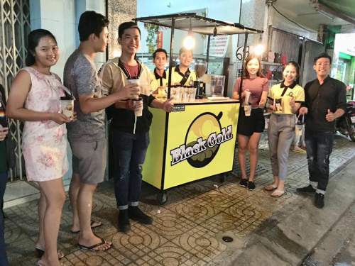 Cà phê pha máy Black Gold địa điểm đường Hai Bà Trưng Bến Ninh Kiều