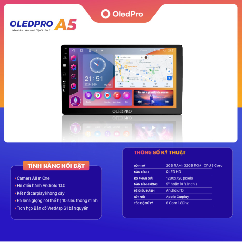 Màn Hình Android Oledpro xe Fortuner