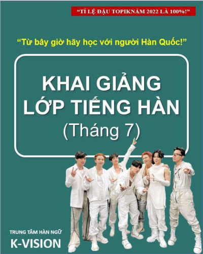 LỊCH KHAI GIẢNG TOÀN KHÓA THÁNG 7,8,9 !!!