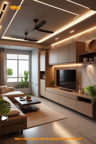 Thi Công Nội Thất Phòng Khách Tại Cần Thơ – Kiến Tạo Không Gian Sang Trọng, Đẳng Cấp