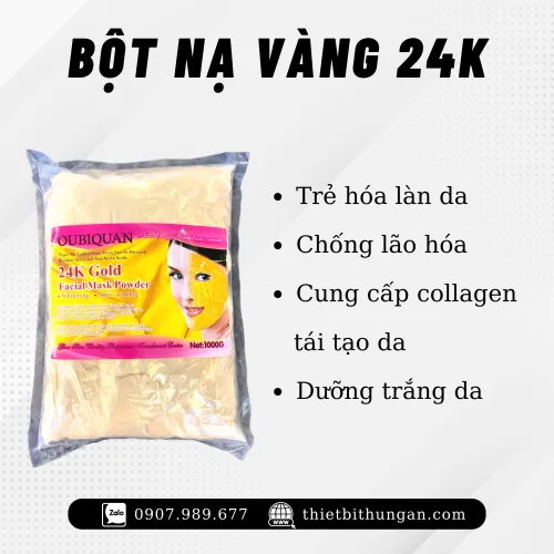 BỘT NẠ DẺO VÀNG 24K