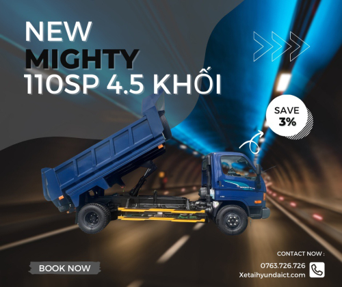 XE BEN HYUNDAI NEW MIGHTY 110SP ĐPT 4.5 KHỐI – 6.1 TẤN