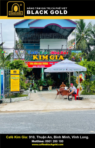 ĐỘC QUYỀN COFFEE BLACK GOLD VĨNH LONG - CAFÉ KIM GIA -  910, Thuận An, Bình Minh, Vĩnh Long