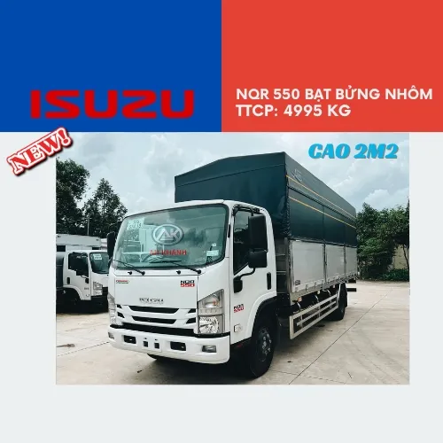 Isuzu NQR 550 Euro 5 Bạt 6M2 Chiều Cao Mới 2m2 Đóng Tại Garage Lượm