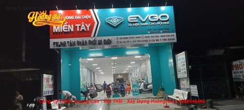 Thiết kế & thi công showroom hệ thống xe điện EVGO - Tiền Giang