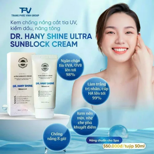 Kem chống nắng Dr. Hany Shine Ultra Sun Screen SPF50+PA+++