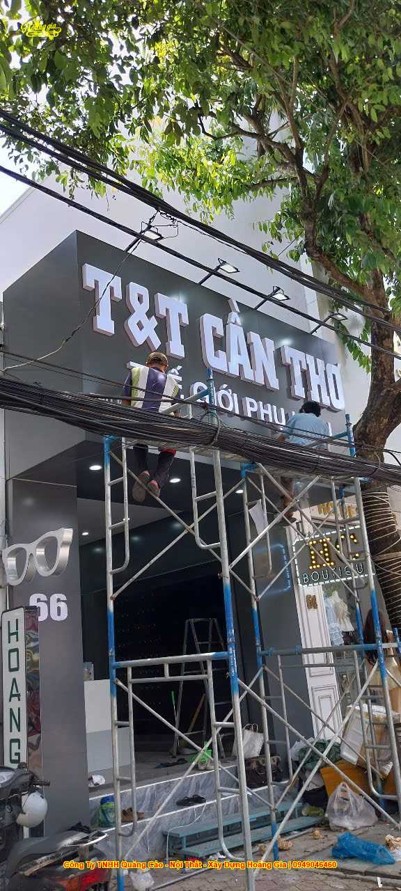 thiết kế thi công shop phụ kiện điện thoại T&T Cần Thơ